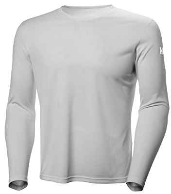 Helly Hansen HH Tech Crew Camiseta, Hombre, Gris (Gris 930), Large (Tamaño del Fabricante:L)
