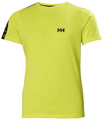 Helly Hansen Jr Active Tech Camisa de Tenis, Unisex niños, 350 Sweet Lime, 16 Years