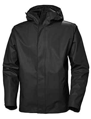 Helly Hansen Moss Outdoor Chaqueta Impermeable, Hombre, Negro, S