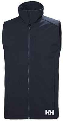 Helly Hansen Paramount Resistente Al Agua Y Al Viento Y Respirable Chaleco de Softshell, Hombre, Navy, L