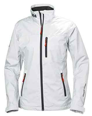 Helly Hansen W Crew Midlayer Jacket Chaqueta Impermeable, Mujer, White, S