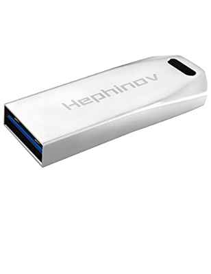 Hephinov Memoria USB de 64 GB, Memoria Flash USB 3.0 hasta 100MB/s, USB Stick con Carcasa de Metal Duradera, Pendrive para Nintendo Switch/PC/Computadora/Laptop