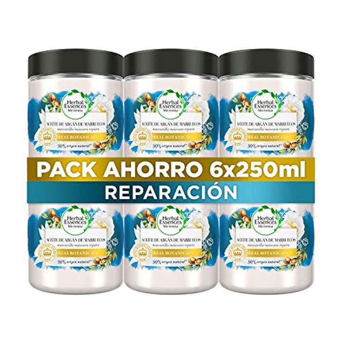 Herbal Essences 6 Mascarillas Reparación Aceite de Argán