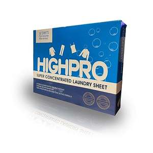 Highpro Detergente en Tiras Super concentrado para Lavadora (60 lavados)