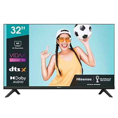 Hisense 32A4EG (32") Smart TV Full HD, con Natural Colour Enhancer, DTS Virtual X, VIDAA U5, Youtube, Netflix, HDMI, WiFi (NUEVO 2021)