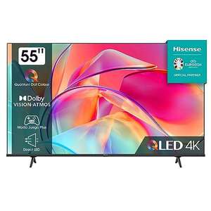 Hisense 55E7KQ QLED Smart TV, 55 Pulgadas Televisor, Quantum Dot Colour, Dolby Vision,Dolby Atmos, Modo Juego PLUS, 60Hz VRR