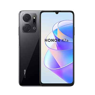 HONOR X7a Smartphone, móvil de 4GB+128 GB, Procesador Helio G37 de 8 Núcleos, Pantalla FullView de 90 Hz de 6,74´, Cámara Cuádruple de 50 MP, Batería Enorme de 5330 mAh y Android 12, Negro