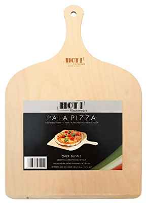 HOT! Kitchenware Pala para Pizza, Madera de Abedul, 100% Made in Italy, 29 x 41.5 cm (1 pieza)