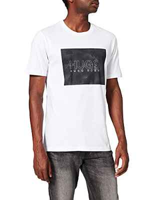 HUGO Dolive_U214 Camiseta, White100, L para Hombre