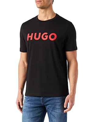 HUGO Dulivio 10229761 01 Camiseta, Negro (Black 001.), S para Hombre