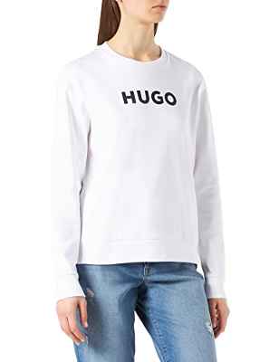HUGO The Sweater Sudadera, White100, L para Mujer