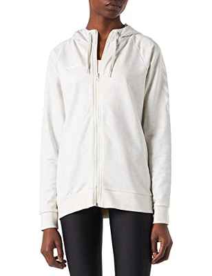 hummel HMLGO Cotton Zip Hoodie Woman Sudadera, Egret Melange, M para Mujer