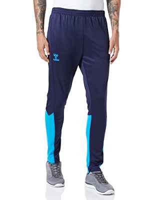 hummel hmlONGRID Poly Pants Pantalones Informales, Marine/Atomic Blue, 2XL para Hombre