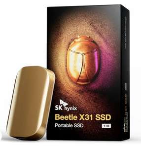 Hynix Beetle X31 SSD portátil de 1TB USB 3.2 Gen2 Tipo-A Tipo-C + Estuche Protector Incluido