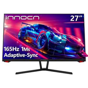 INNOCN Monitor Gaming 27 " - 165Hz 1ms FHD ,VA Panel,FreeSync/G-Sync,99% sRGB Color, 178° visión,300 nits Brillo,Luces LED (HDMI, DP, Audio)