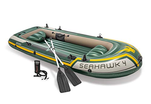 Intex Barca Hinchable Seahawk 4 con Remos 351 x 145 x 48 cm