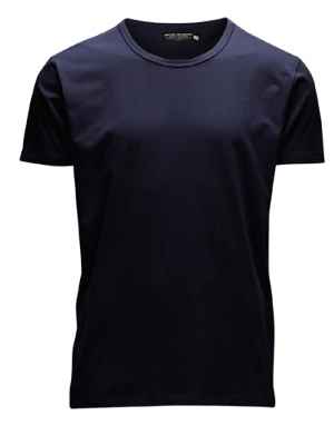 Jack & Jones Basic O-neck Tee S/S Noos Camiseta para Hombre, Azul Marino, M