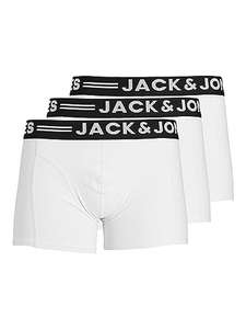 Jack & Jones Hombre Sense 3 Pack Contraste Cintura Stretch Boxer Scrots