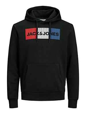 Jack & Jones Jjecorp Logo Sweat Hood Noos Sudadera, Black Detail 3, M para Hombre