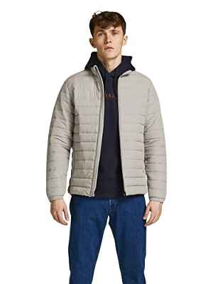 Jack & Jones Jjerecycle Puffer Collar Noos Chaqueta, Vajilla, M para Hombre