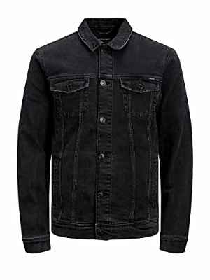 Jack & Jones JJIALVIN JJJACKET AGI 015 Noos Chaqueta de Jean, Black Denim, L para Hombre