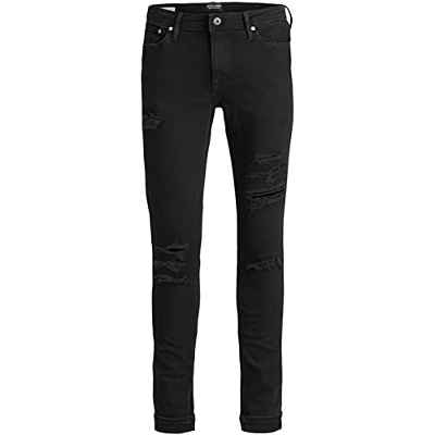 Jack & Jones Jjiliam Jjoriginal Am 502 Lid STS Vaqueros Skinny, Negro (Black Denim), 30W / 34L para Hombre