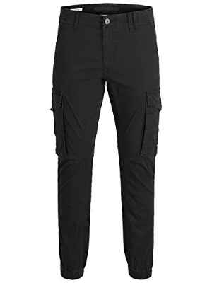 Jack & Jones Jjipaul Jjflake AKM 542 Black Noos Pantalones, 33W / 32L para Hombre