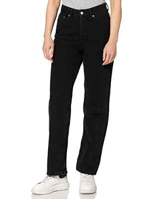 Jack & Jones Jjxx Jjxseville Loose MW Nr5004 Noos Jeans, Black Denim, 25W x 32L para Mujer