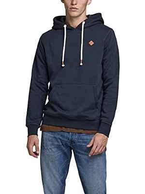 Jack & Jones Jortons Sweat Hood Noos Sudadera, Azul Marino, L para Hombre