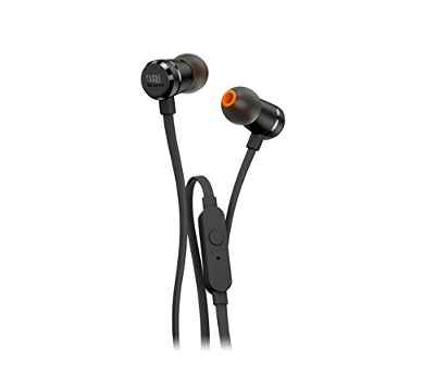 JBL T290  - Auriculares Intraaurales con el Potente Sonido Pure Bass de JBL (Aluminio), negro