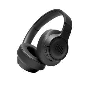 JBL T760BTNC - Auriculares Over Ear inalámbricos con Bluetooth/cancelación de ruido activa, batería 35H con BT+NC, cable extraíble, negro