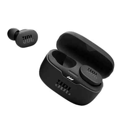 JBL TUNE 130NC TWS Auriculares inalámbricos In Ear True Wireless Bluetooth IPX4 con micrófono incorporado para música, deportes y llamadas, hasta 40h de batería, estuche de carga, negro