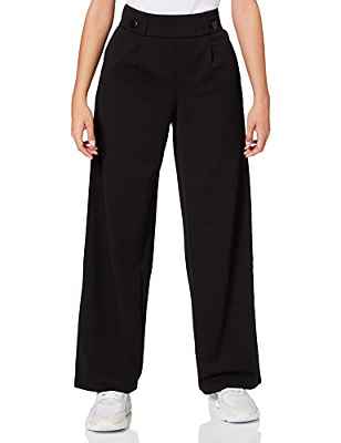 JDY JDYGEGGO New Long Pant JRS Noos Pantalón, Black/Detail: Black Buttons, M/30 para Mujer