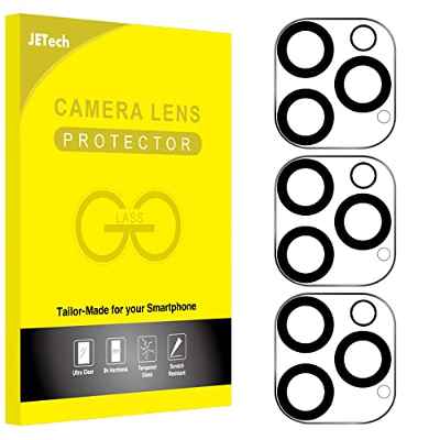 JETech Protector de Lente Cámara para iPhone 12 Pro 6,1 Pulgadas, Cristal Vidrio Templado 9H, Ultra HD Clara, 3 Unidades
