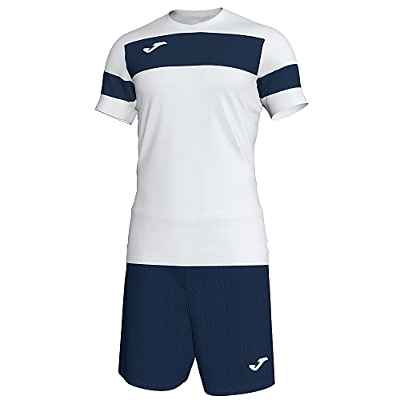 Joma Academy II M/Corta Traje de Entrenamiento, Hombre, Blanco-Marino