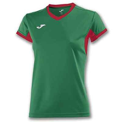 Joma Champion IV Camisetas Equip. M/C, Mujer, Verde-Rojo, XL
