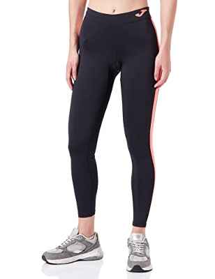 Joma Combi Basic Pantalon Largo Deportivo, Mujer, Negro Coral flúor, M