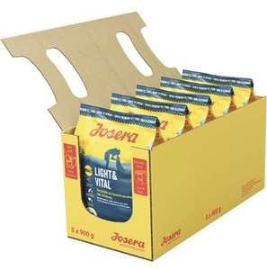 Josera Light & Vital (5 x 900 g) | Alimento único dietético para perros adultos para reducir el sobrepeso