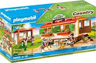  Juego Playmobil Country Caravana campamento de ponis