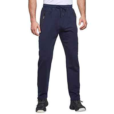 JustSun Pantalon Chandal Hombre Ropa Deportiva Jogger Hombre Pantalones Deporte Running Azul XL