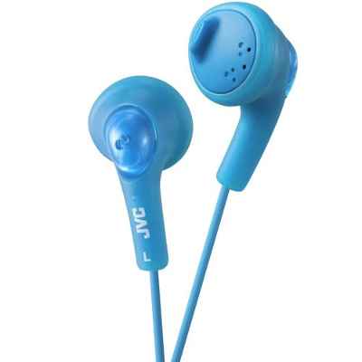 JVC Gumy - Auriculares in-ear para el iPod, iPhone, MP3 y smartphone (imán de neodimio, cable de 1 m, 15 Hz - 20 KHz), color azul