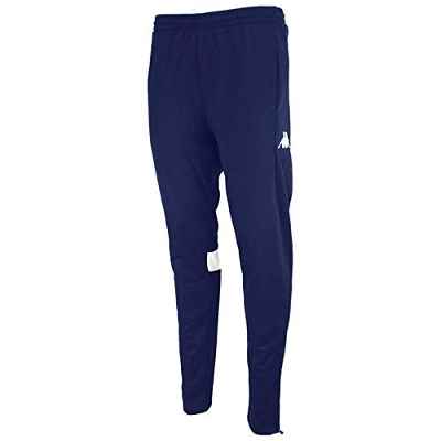 Kappa Tarente Pantalón Largo, Niños, Azul Marino/Blanco, 14 años