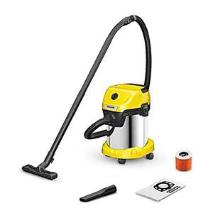 Kärcher Aspirador en Seco y Húmedo WD 3 S V-17/4/20, depósito acero inoxidable 17 l, función de soplado