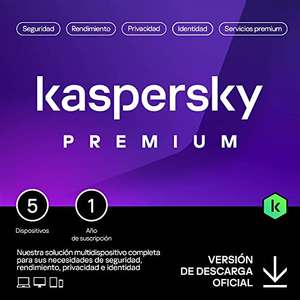 Kaspersky Premium Total Security 2023 | 5 Dispositivos | 1 año (57,99€ 2 años)