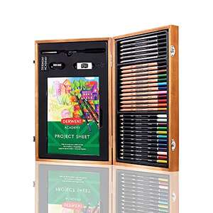 Kit Completo con 30 Lápices de Colores con caja de madera
