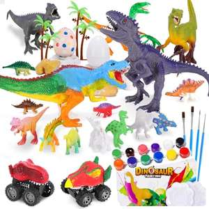 Kit para pintar de 45 piezas Dinosaurios.