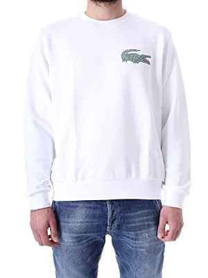 Lacoste SH2655, Sudadera Hombre, Blanco (Blanc), L