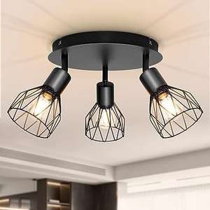 Lámpara de Techo con 3 Focos LED E14 (Link en descripción)