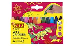 Lapices cera jovicolor caja de 12 colores surtidos