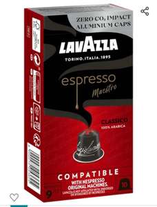Lavazza, Espresso Maestro Classico, 10 Cápsulas de Café Compatibles con las Máquinas Nespresso 100% Arábica, Intensidad 9